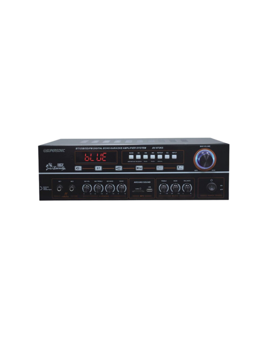 Supersonic Professional Karaoke AV-972K5 Bluetooth USB Power Amplifier