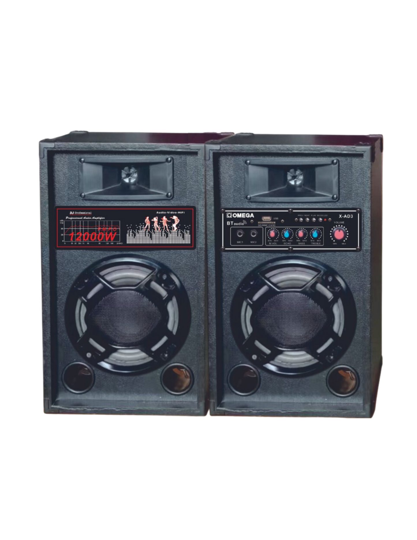 Omega 6" Boombox Bluetooth Party Speaker X-AD3
