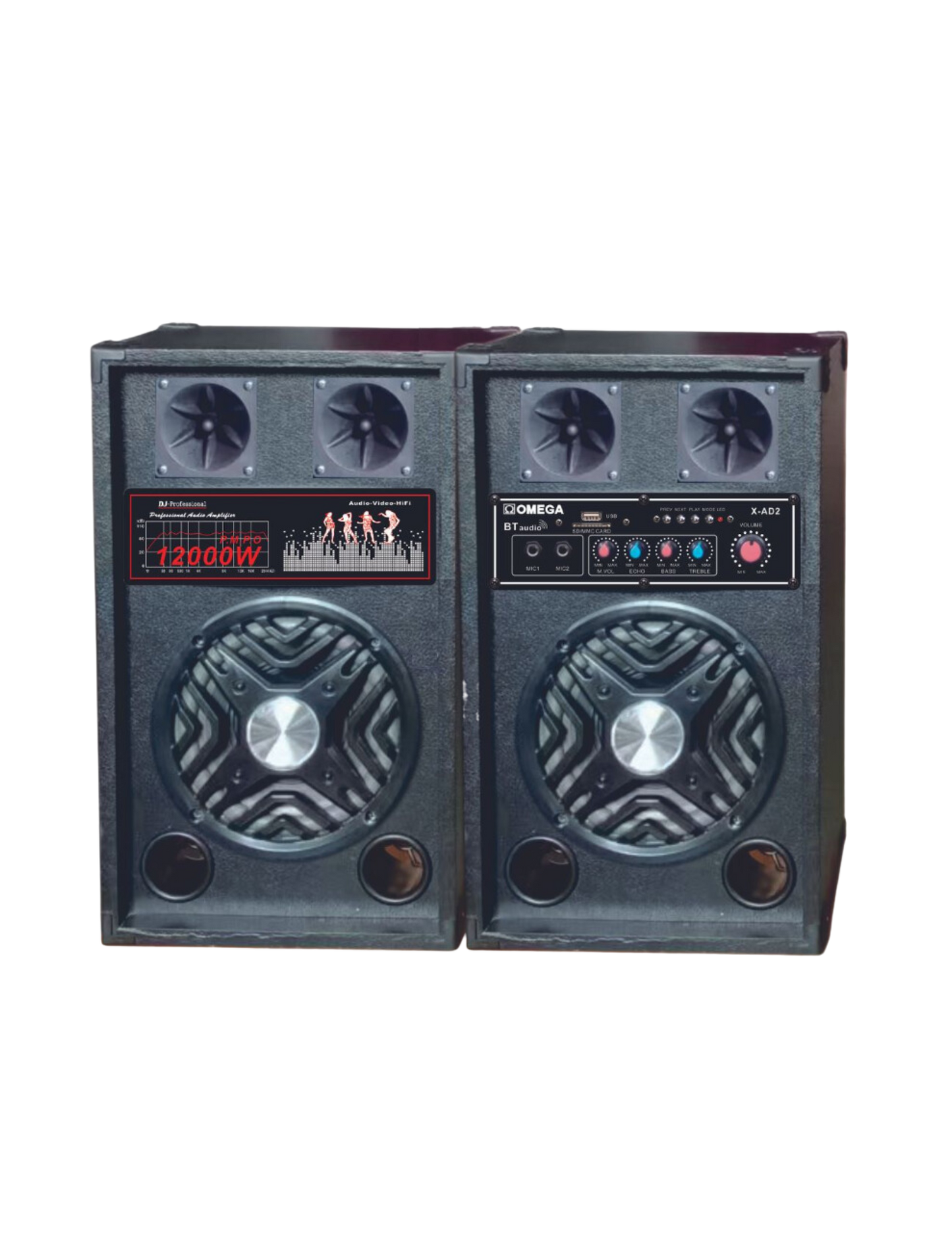 Omega 6" Boombox Bluetooth Party Speaker X-AD2