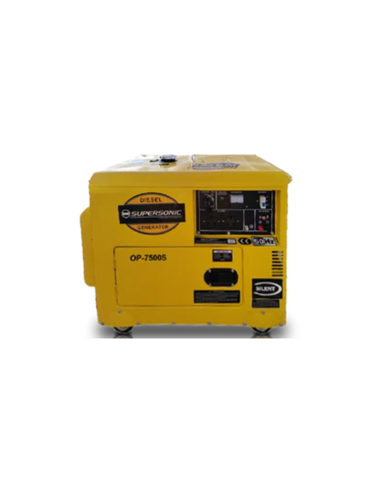 Supersonic Silent Diesel Generator 6.5kw 4-STROKE Recoil & Electric Start OP-7500S