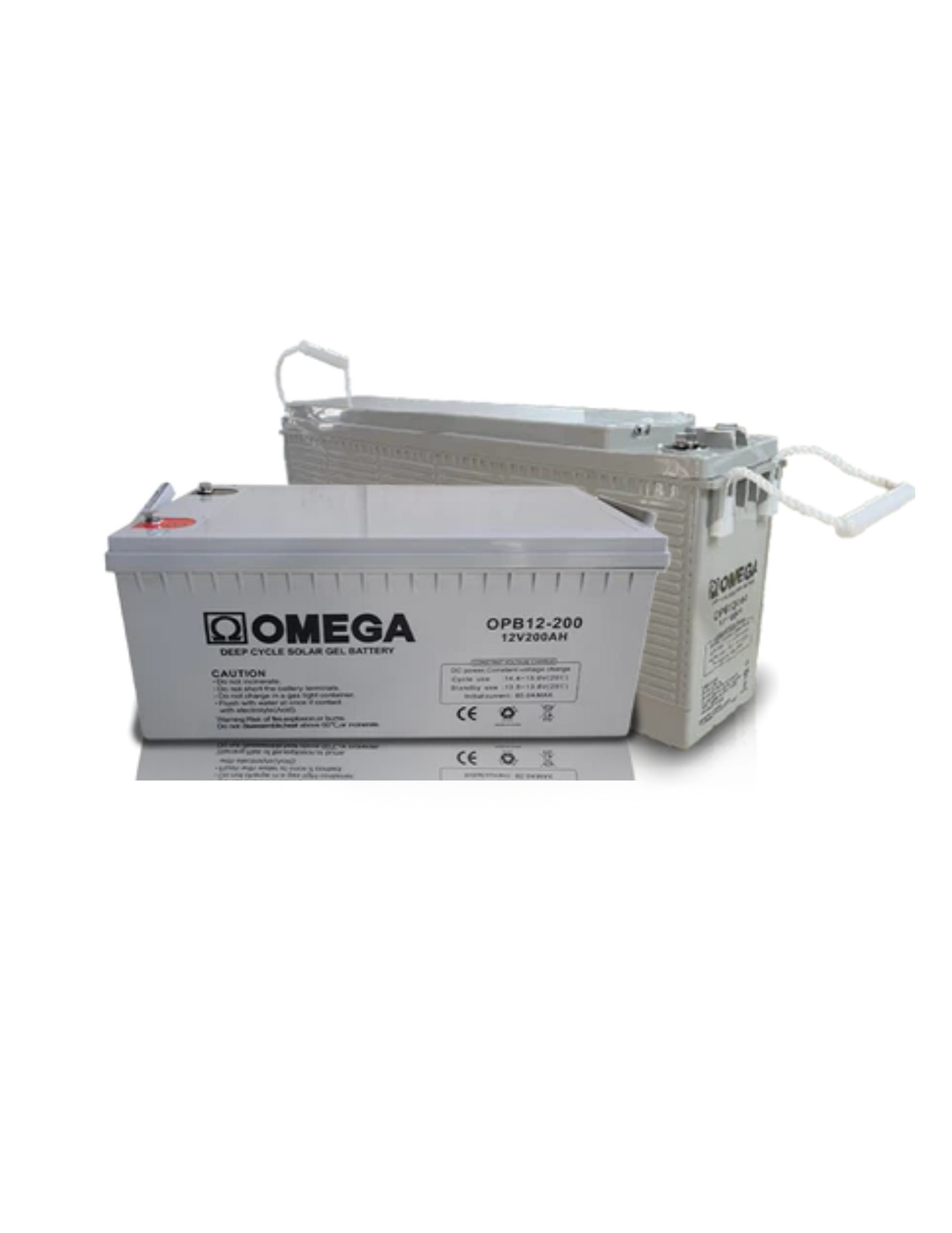 OMEGA 12v 200ah Solar Gel battery OPB12-200
