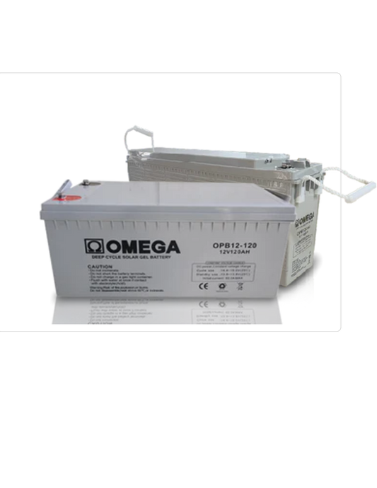 OMEGA 12v 120ah Solar Gel battery - RIIGOPB12-120