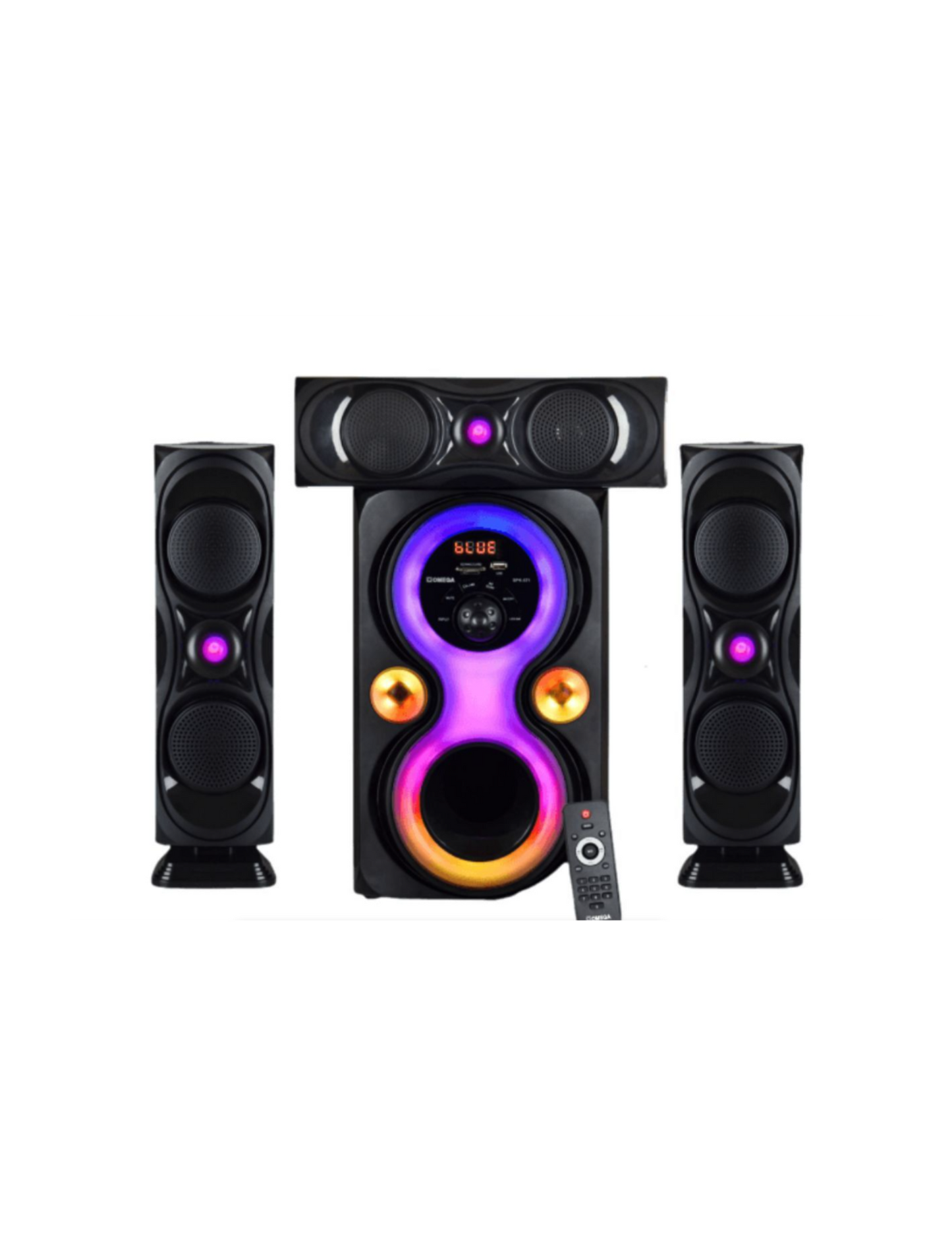Omega 3.1 CH Home Theatre Speaker System Bluetooth AUX/USB/SD SPK-571