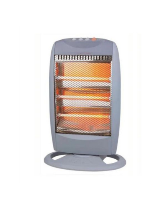 Omega 3 Bar Oscillating 1200W Quartz Heater, Tip-over switch