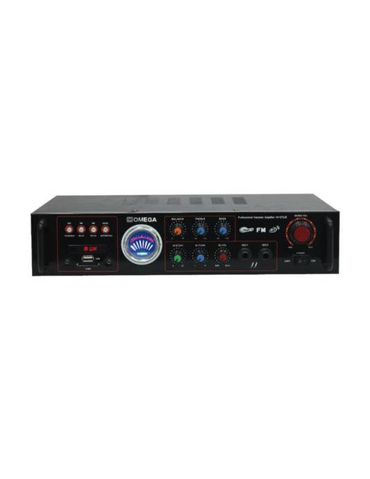 Omega Amplifier Karaoke Bluetooth/USB/Mic/FM Radio/Audio/ AV-972JE