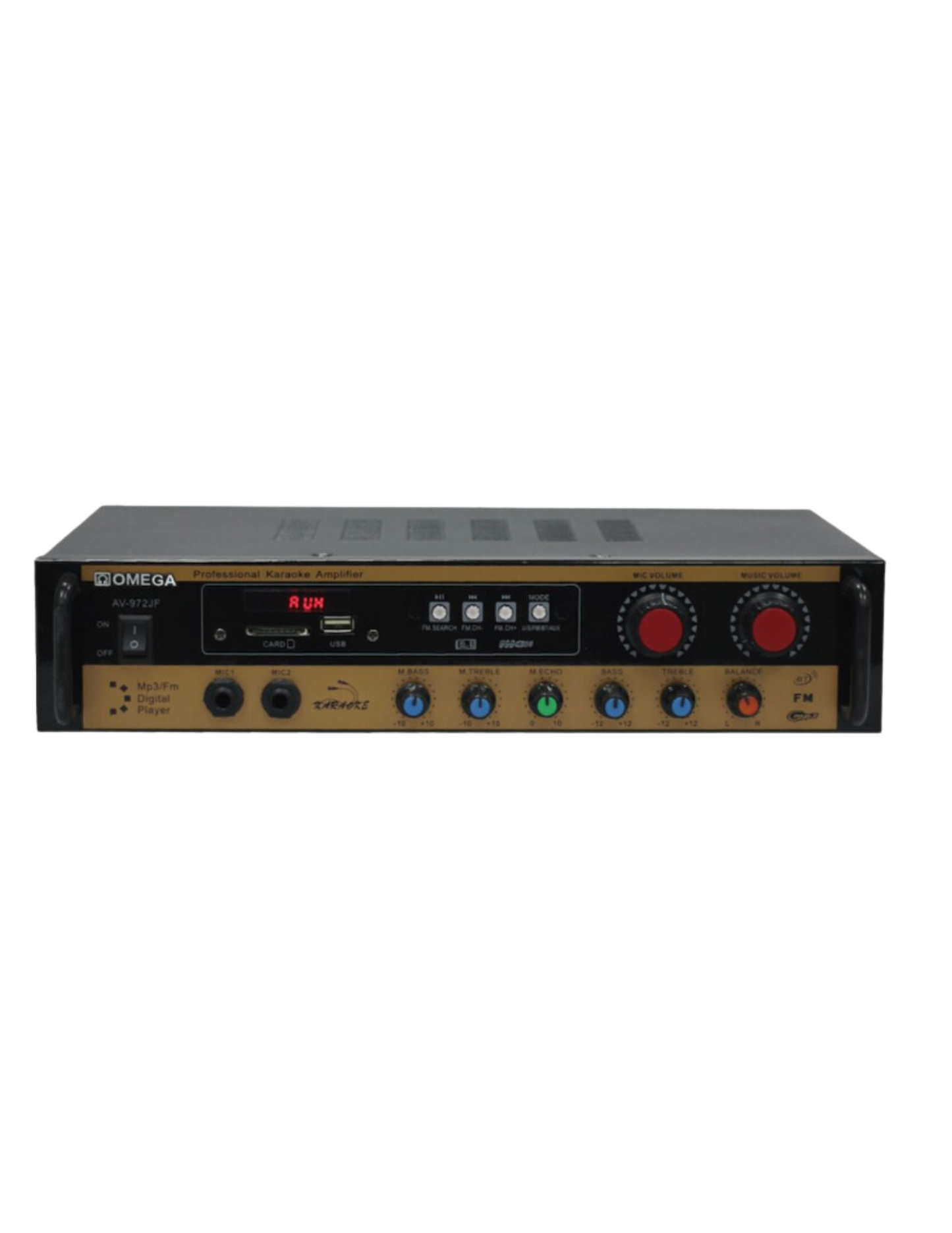 Omega Amplifier Karaoke Bluetooth/USB/Mic/FM Radio/Audio/AV-972JF