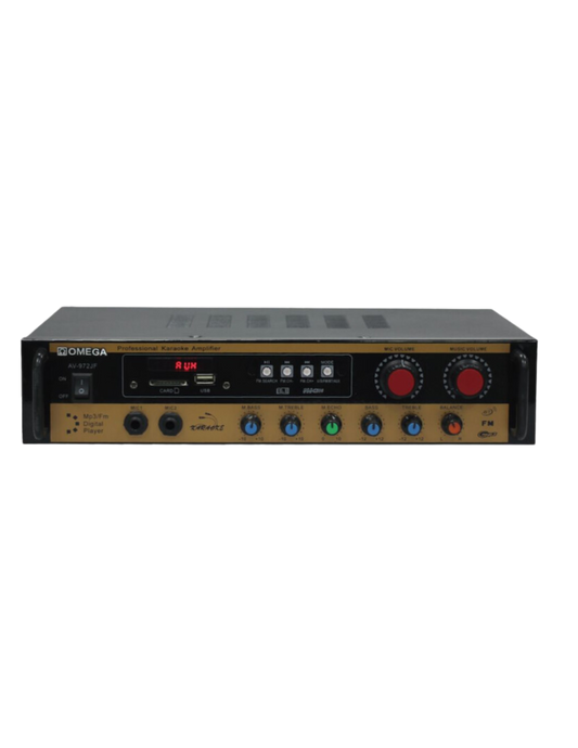 Omega Amplifier Karaoke Bluetooth/USB/Mic/FM Radio/Audio/AV-972JF
