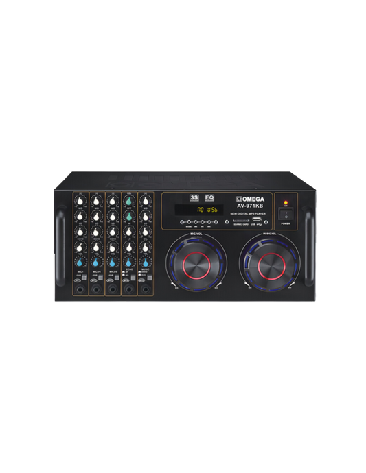 Omega Professional Bluetooth USB/SD Card Karaoke Power Amplifier AV-971KB-2