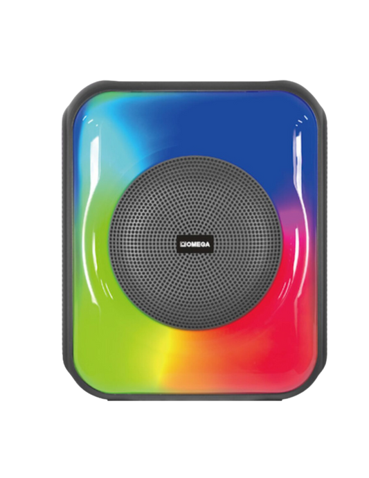Omega 8" Portable Karaoke Speaker System Bluetooth/USB/Mic Input OP-83A5