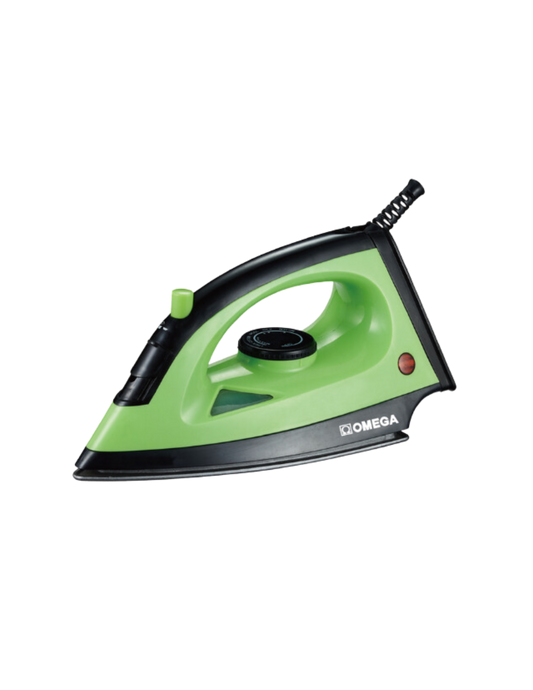 Omega Dry and Steam Teflon Soleplate (1200W) Iron - TS-12A6