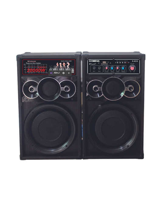 Omega 8" Boombox Bluetooth Party Speaker X-AC4