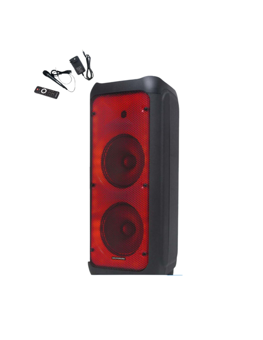 Supersonic 8" Portable Karaoke Speaker with Mic+Remote SPK-68A